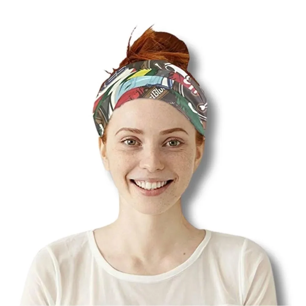 Retro Bottle Cap Design Neck Gaiter